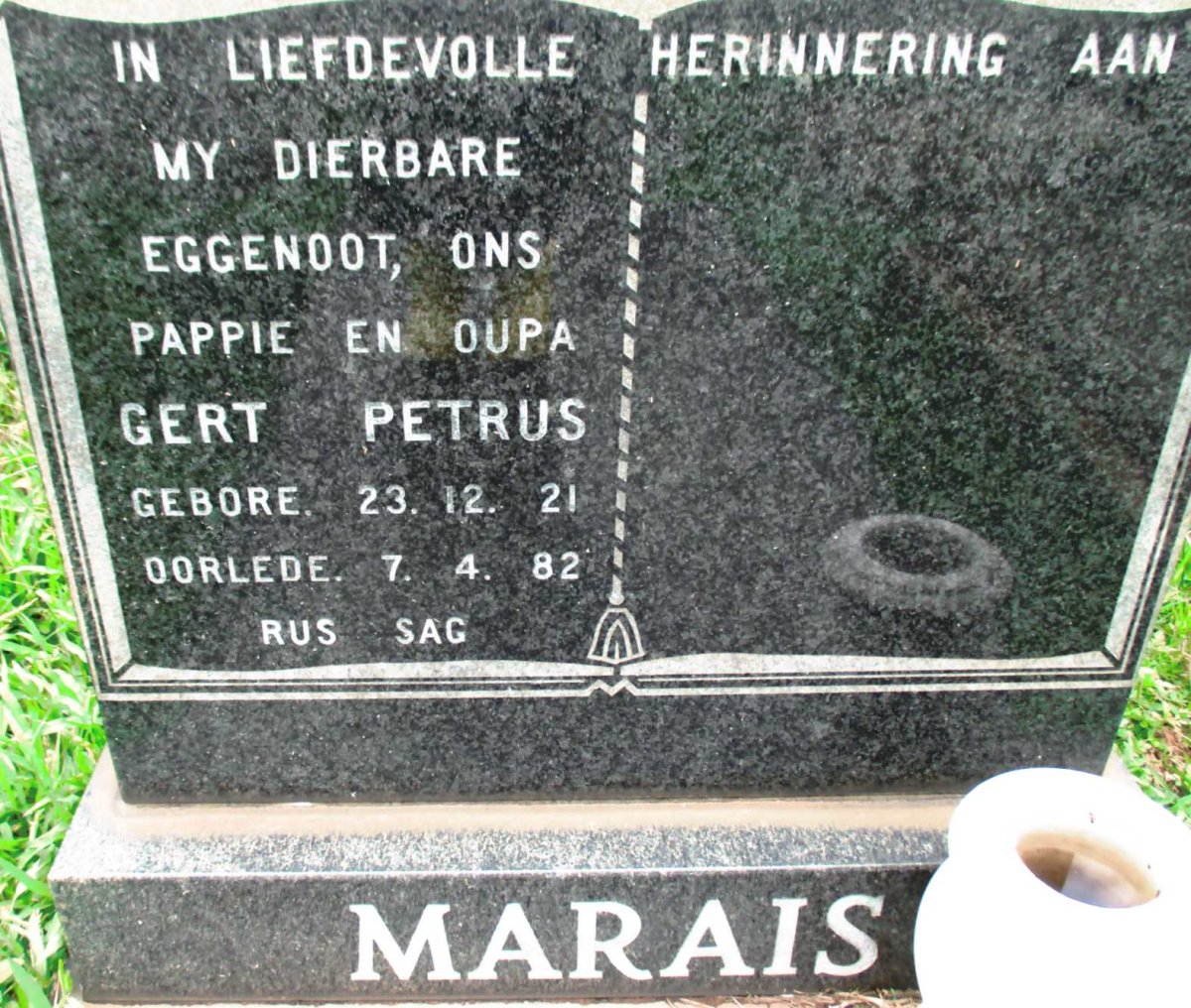 MARAIS Gert Petrus 1921-1982