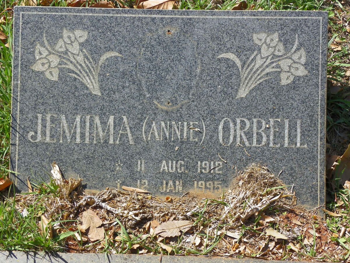 ORBELL Jemima 1912-1995