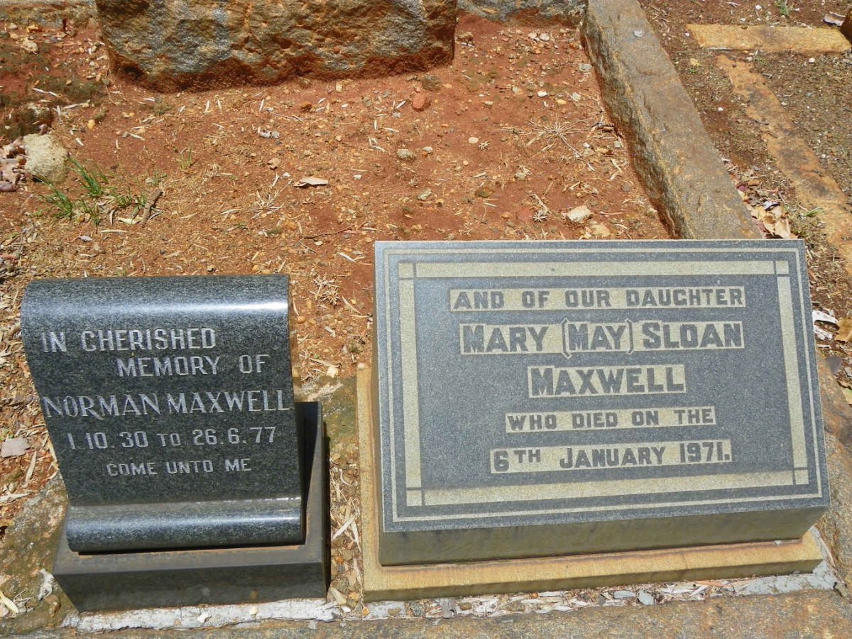 MAXWELL William -1943 &amp; Mary -1955 :: MAXWELL Thomas Hamilton -1943 :: MAXWELL Norman 1930-1977 :: MAXWELL Mary Sloan -1971