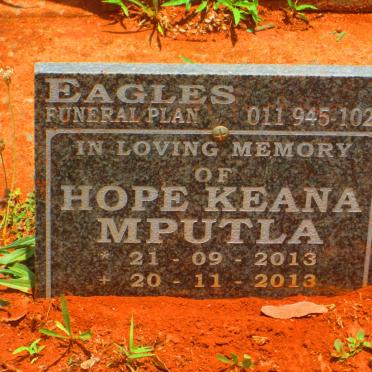 MPUTLA Hope Keana 2013-2013