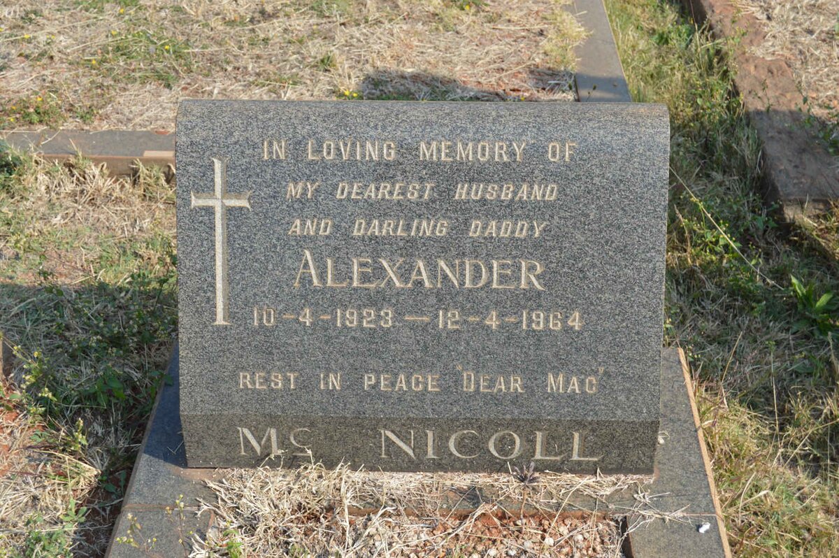 MCNICOLL Alexander 1923-1964