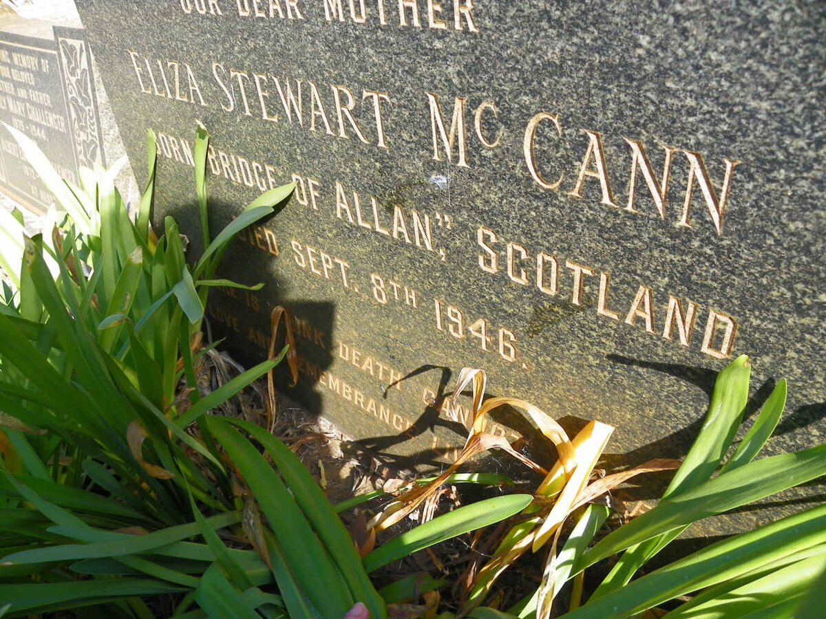 McCANN Eliza Stewart -1946