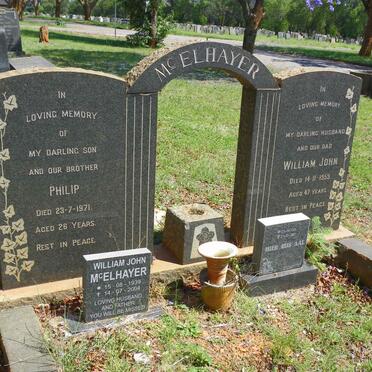 McELHAYER William John -1959 :: McELHAYER Philip -1971 :: McELHAYER William John 1939-2004 :: ? Aal 1911-1997