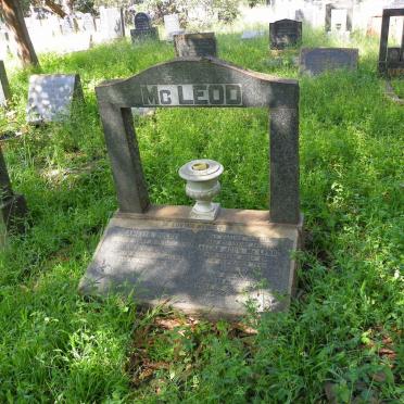 McLEOD Allan John -1949 &amp; Amelia Dulce -1958