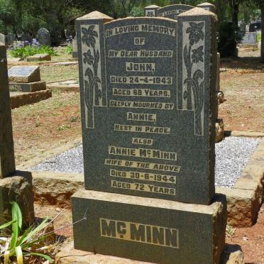McMINN John -1943 &amp; Annie -1944