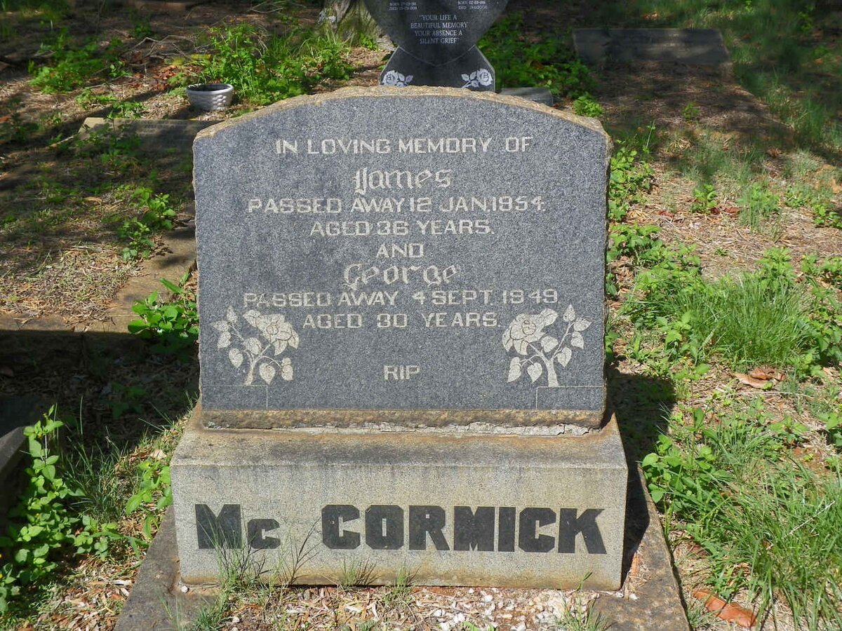 McCORMICK James -1954 :: McCORMICK George -1949