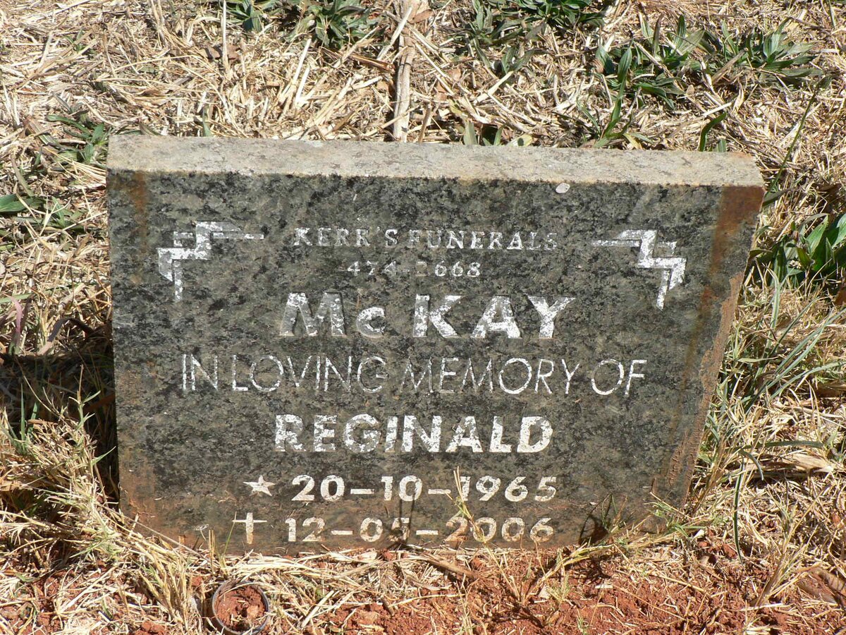 McKAY Reginald 1965-2006