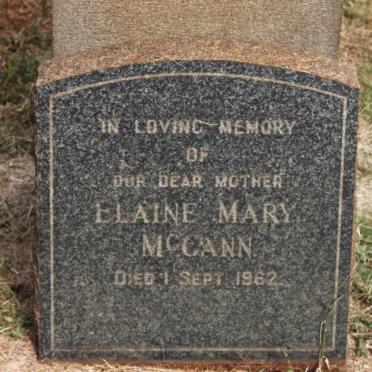 MCCANN Elaine Mary -1962