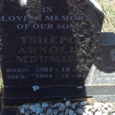 MDUMISI Tshepo Arnold 2003-2004