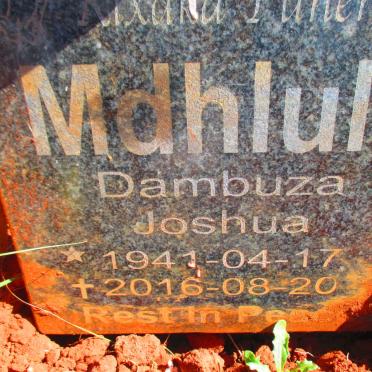 MDHLULI Dambuza Joshua 1941-2016
