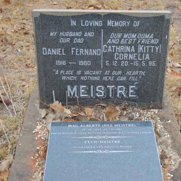 MEISTRÉ Daniel Fernand 1916-1960 &amp; Cathrina Cornelia 1920-1995