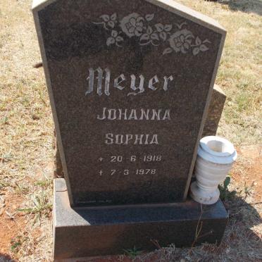 MEYER Johanna Sophia 1918-1978