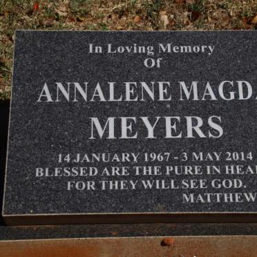 MEYERS Annalene Magda 1967-2014