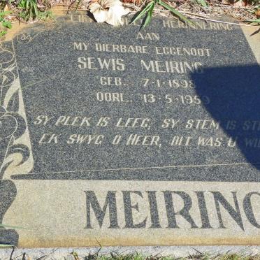 MEIRING Sewis 1898-1959