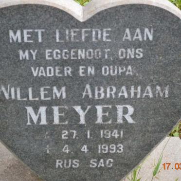 MEYER Willem Abraham 1941-1993