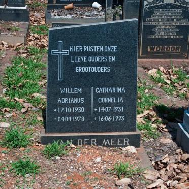 MEER Willem Adrianus, van der 1930-1978 &amp; Catharina Cornelia 1931-1993