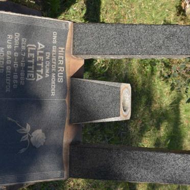 MEINTJES Aletta 1882-1956