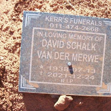 MERWE David Schalk, van der 1938-2021