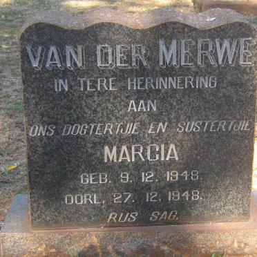 MERWE Marcia, van der 1948-1948