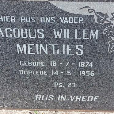 MEINTJES Jacobus Willem 1874-1956