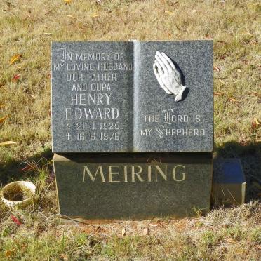 MEIRING Henry Edward 1925-1976