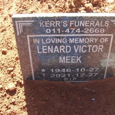 MEEK Lenard Victor 1946-2021