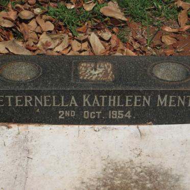 MENTZ Peternella Kathleen -1954