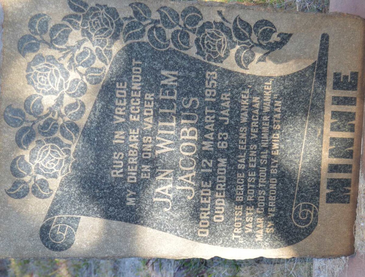 MINNIE Jan Willem Jacobus -1953