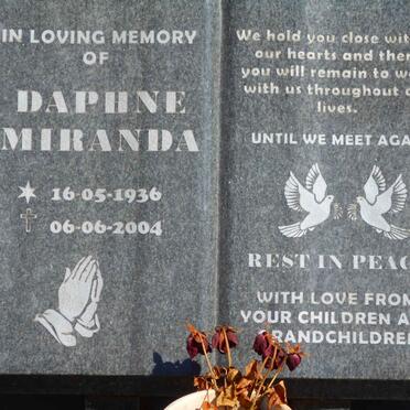 MIRANDA Daphne 1936-2004