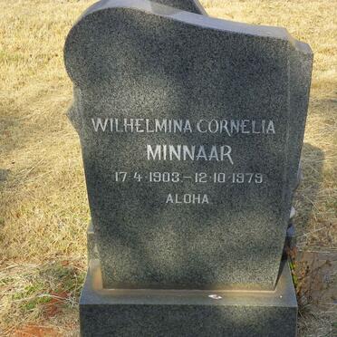 MINNAAR Wilhelmina Cornelia 1903-1979