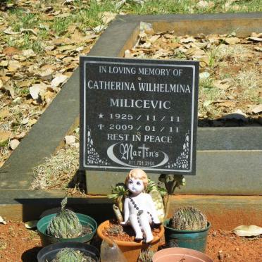 MILICEVIC Catherina Wilhelmina 1925-2009