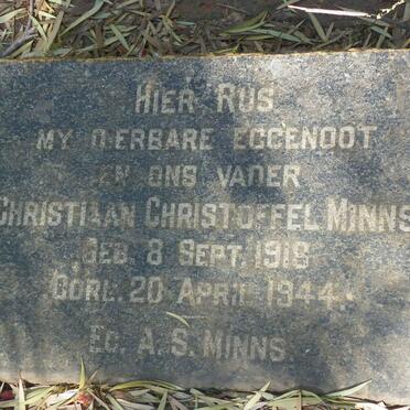 MINNS Christiaan Christoffel 1918-1944