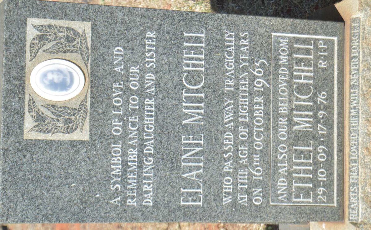 MITCHELL Ethel 1909-1976 :: MITCHELL Elaine -1965