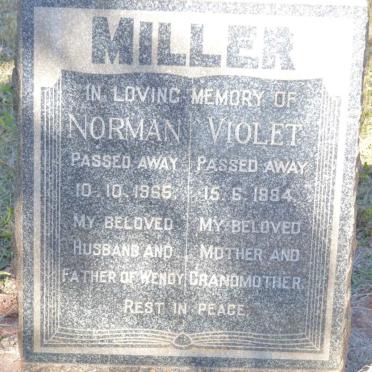 MILLER Norman -1965:: MILLER Violet -1984