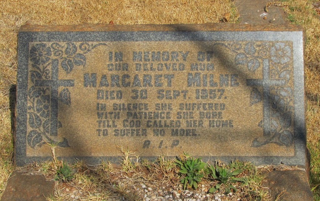 MILNE Margaret -1957