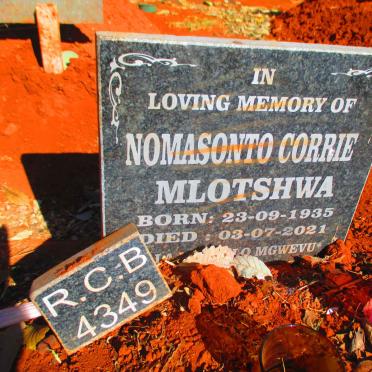 MLOTSHWA Nomasonto Corrie 1935-2021