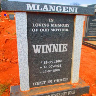 MLANGENI Winnie 1962-2021