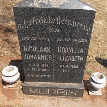 MORRIS Nicolaas Johannes 1891-1968 &amp; Cornelia Elizabeth 1895-1971