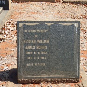 MORRIS Nicolas William James 1923-1957