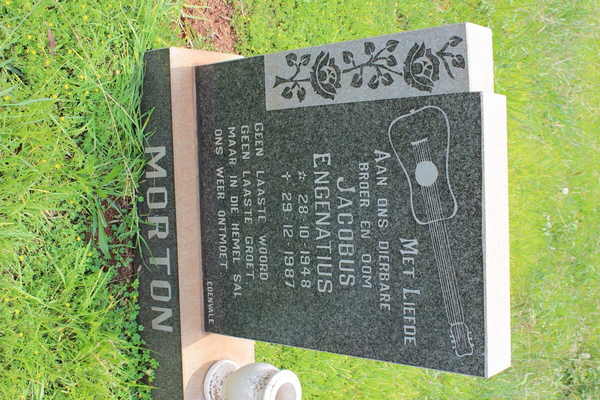 MORTON Jacobus Engenatius 1948-1987