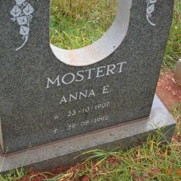 MOSTERT Anna E. 1907-1992