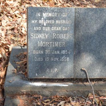 MORTIMER Sidney Robert 1894-1958