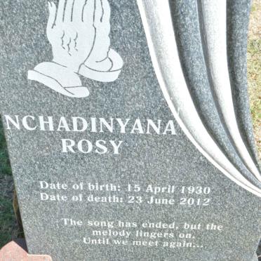 MORGETS Nchadinyana Rosy 1930-2012