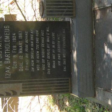 MOSTERT Izak Bartholomeus 1924-1967 &amp; Aletta 1924-1999