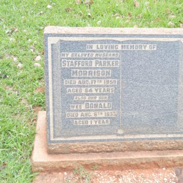 MORRISON Stafford Parker -1950 :: MORRISON Donald -1933