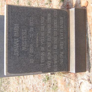 MOSTERT Johanna Maria 1896-1970