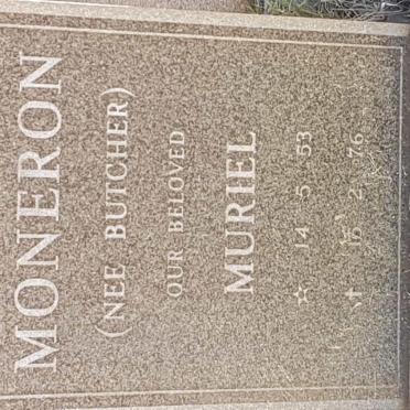 MONERON Muriel nee BUTCHER 1953-1976