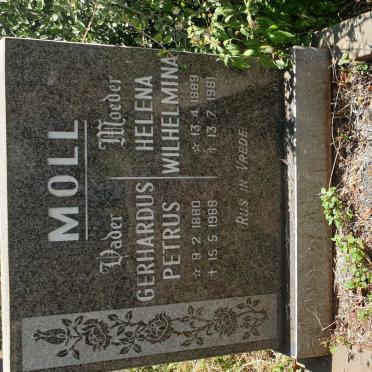 MOLL Gerhardus Petrus 1880-1968 &amp; Helena Wilhelmina 1889-1981
