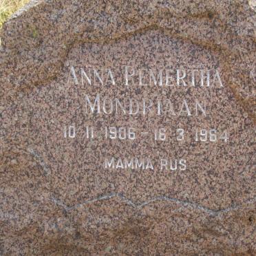 MONDRIAAN Anna Pemertha 1906-1964