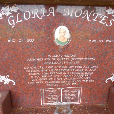 MONTES Gloria 1933-2003